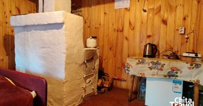 Дом рыбака - кухонная зона, печь (декабрь 2022).