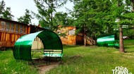 Беседки возле домиков (июнь 2024).