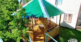 Большая беседка возле Мини гостиницы (июнь 2024).