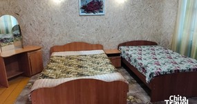 №1-4: две двуспальные кровати, тумба, телевизор (июнь 2025).