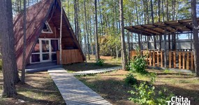 Благоустроенные 2-х этажные дома А-фрейм (сентябрь 2025).