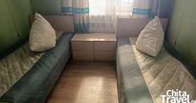 2-х местный номер (2 односпальные кровати, стол, стулья, холодильник, чайник, телевизор) (май 2026)