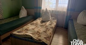 3-х местный номер (3 односпальные кровати, стол, стулья, холодильник, чайник, телевизор) (май 2026)