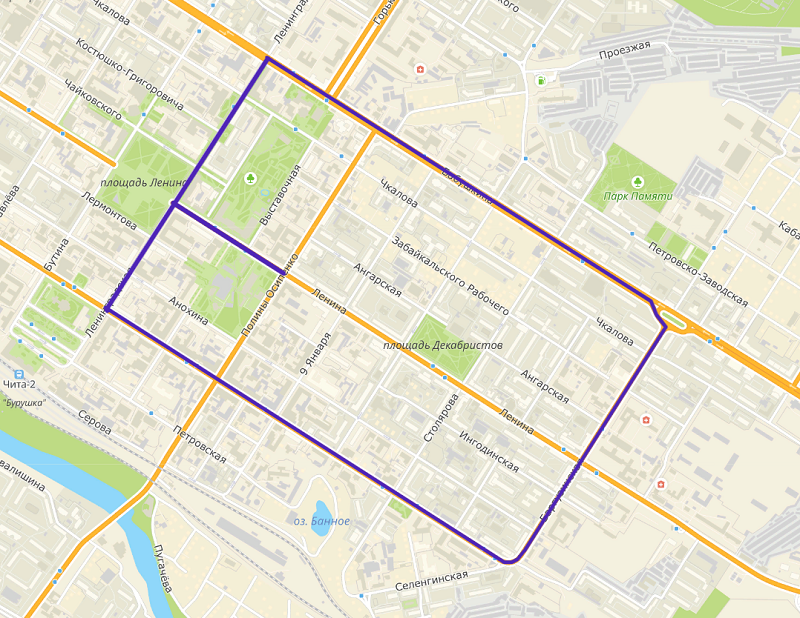 Центральные улицы Читы будут перекрыты 22 мая 2022 года.